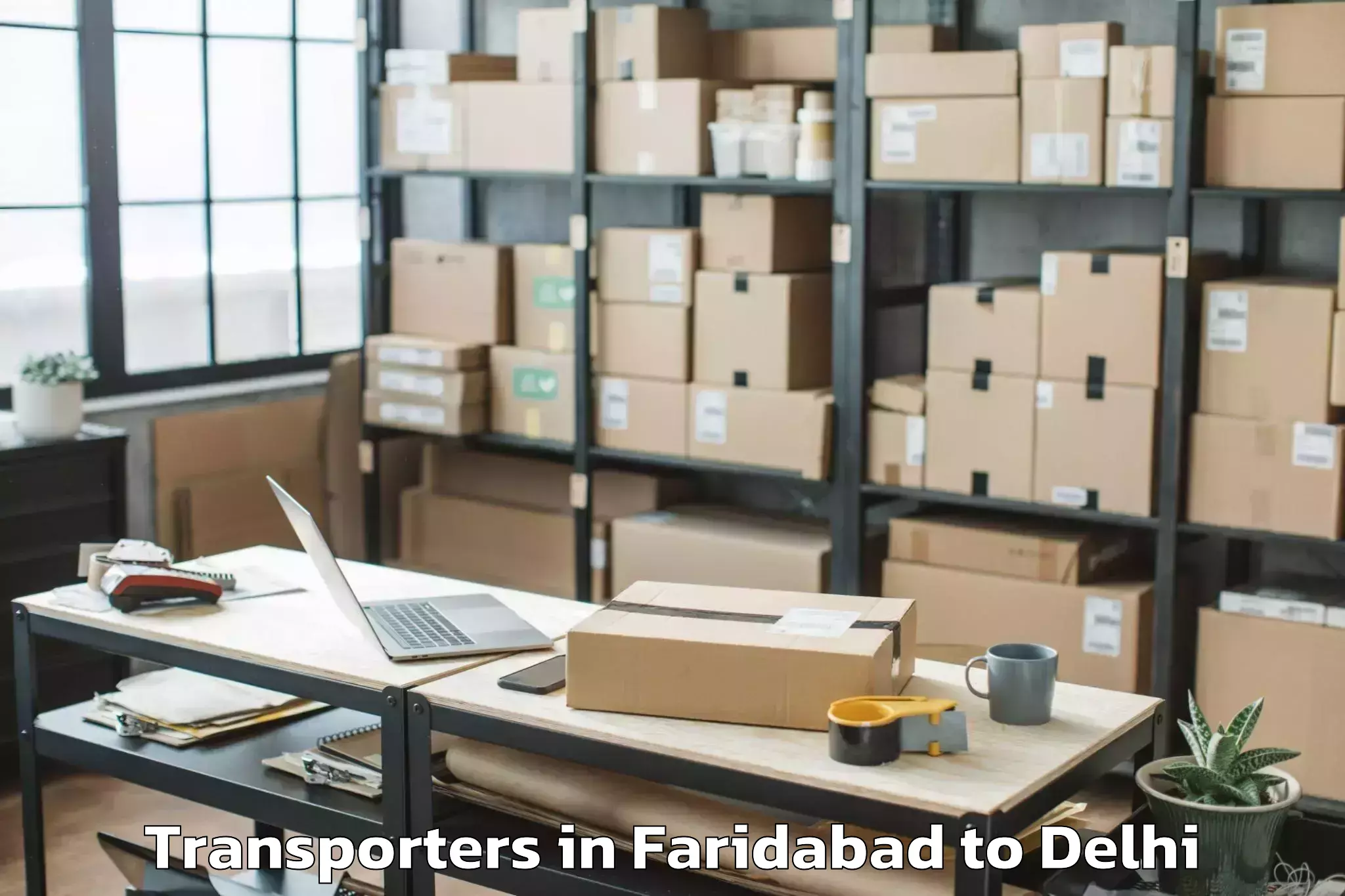 Quality Faridabad to Unity One Mall Cbd Shahdara Transporters